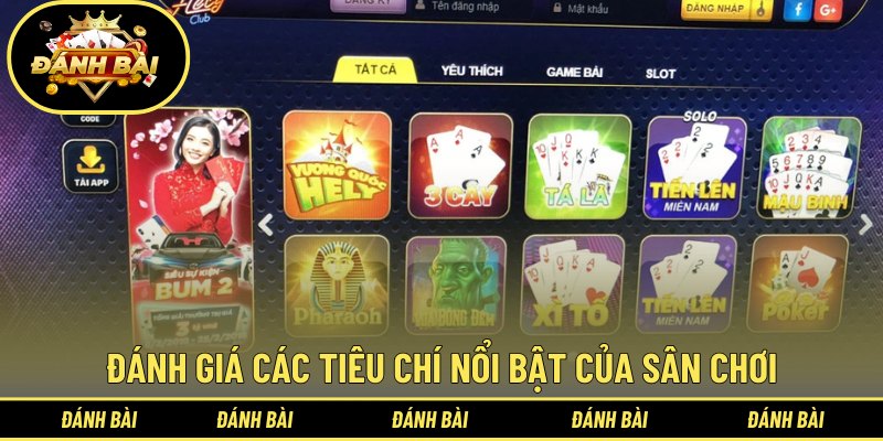 Đánh giá các tiêu chí nổi bật của sân chơi