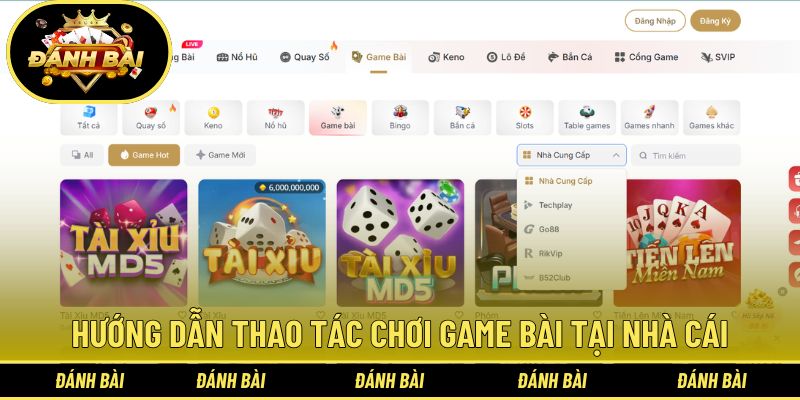 Bật mí quy trình chơi game bài ở nhà cái