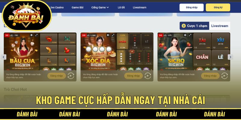 Kho game cực hấp dẫn ngay tại nhà cái