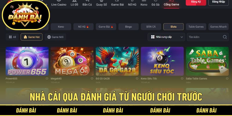 Nhà cái qua đánh giá từ người chơi trước